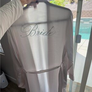 Victoria's Secret White “Bride” Long Robe